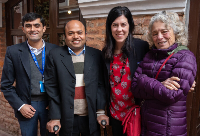 Dr. Claire Weeks (far right) in Kathmandu with (from left) Hari Adhikari, the Spinal Injury Rehabilitation Centre administrative director, Dr. Raju Dhakal and Dr. Christine Groves (submitted photo)